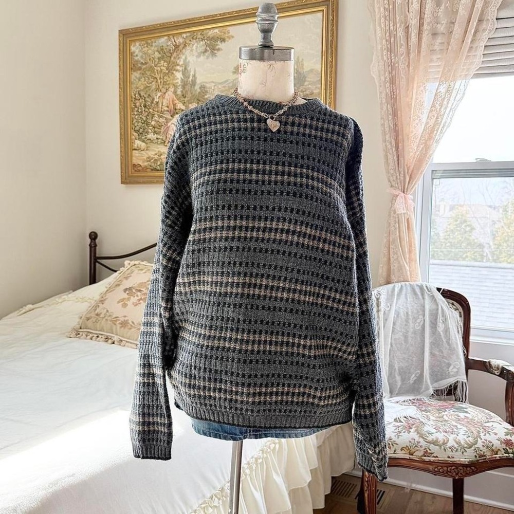 Vintage grandpa sweater  bill blass‎ vintage knit sweater size xl